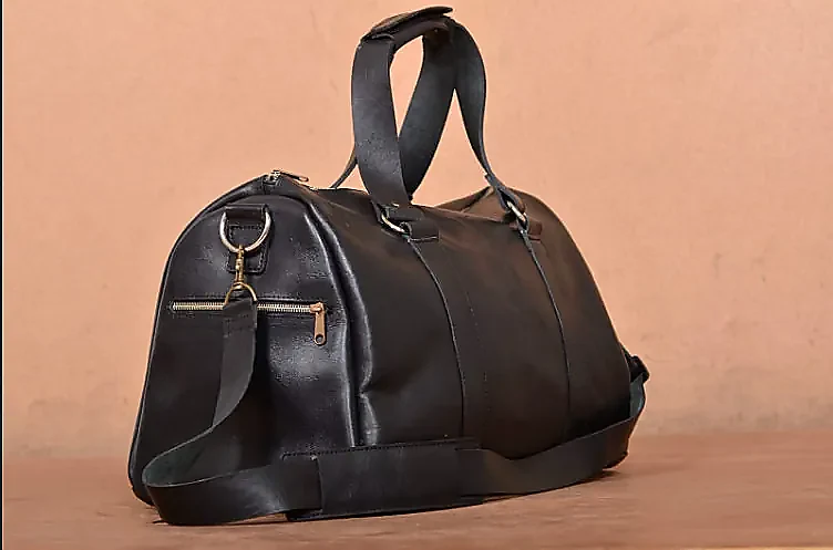 Old Leather Oversized Travel Bag